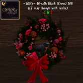 ~WiRa~ Wreath Black (Crow) (Box)