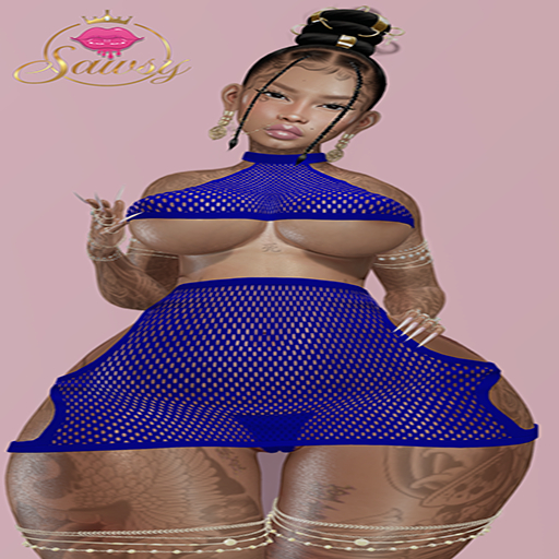 -S- Tiana Outfit - Net  Blue