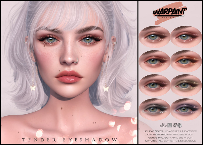 WarPaint* Tender eyeshadow [Fatpack]