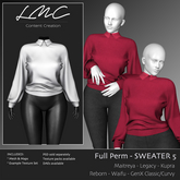 LMC Mesh - Sweater 5 - Jumper with Collar Detail Maitreya, Kupra, Legacy, Reborn, GenX, Waifu