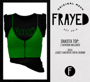 Frayed - Dakota Tops - Scream [Green]