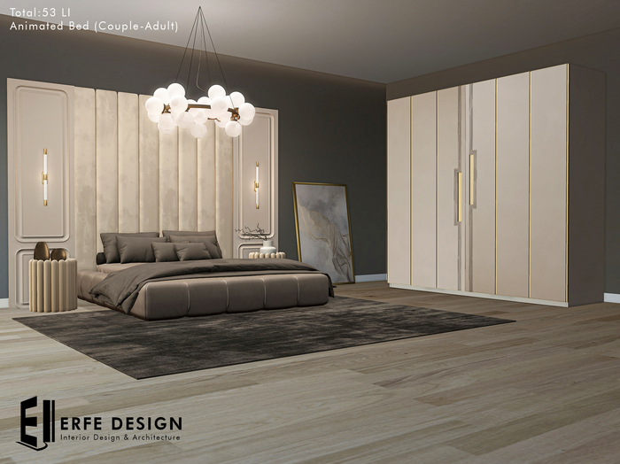 Elanor Bedroom Set 53 LI 5 Pieces [Erfe Design] PACK !