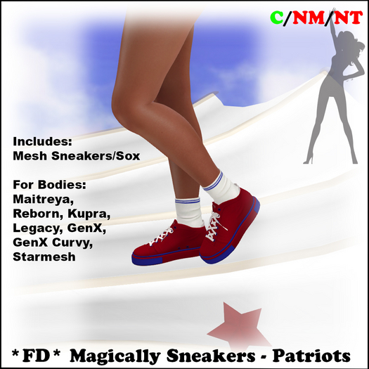 *FD* Magically Sneakers [Boxed] Patriots