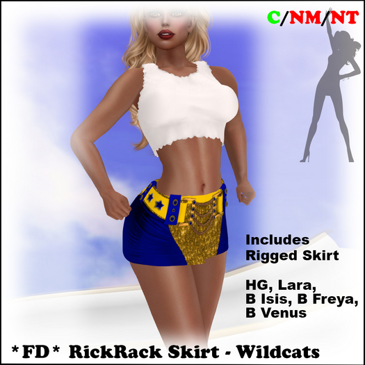 *FD* RickRack Skirt [BOXED] Wildcats