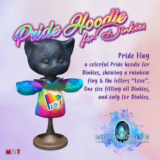 {:: TMS ::} Pride Flag Hoodie for Dinkies [BOX]