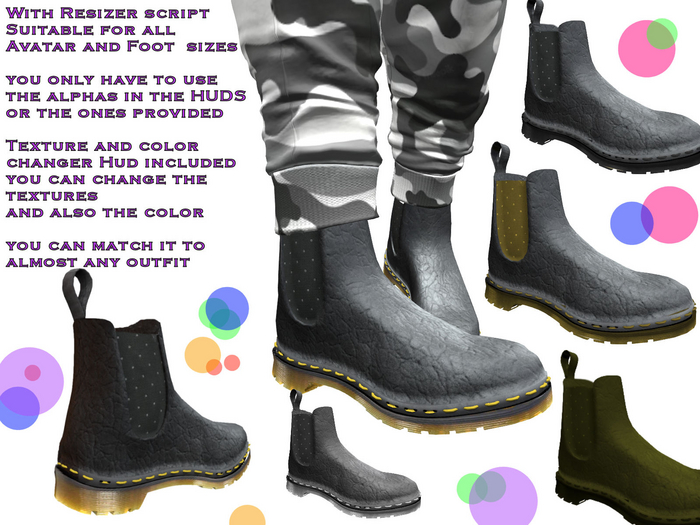 Male Boots  for all Avatars (ADD)