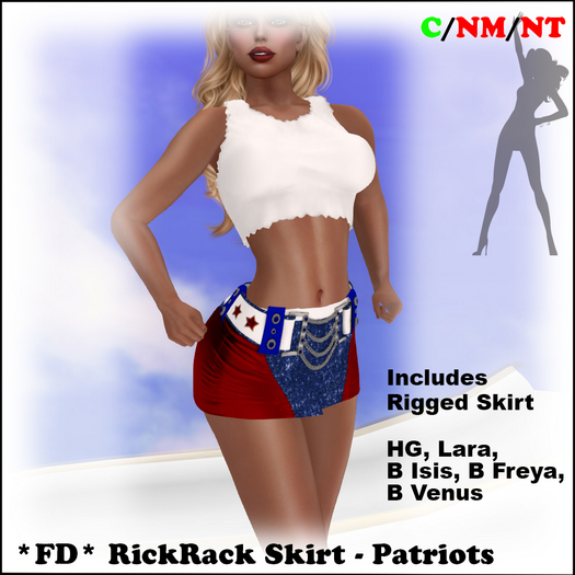 *FD* RickRack Skirt [BOXED] Patriots