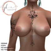 JK BOM Tattoo - Breast Flower