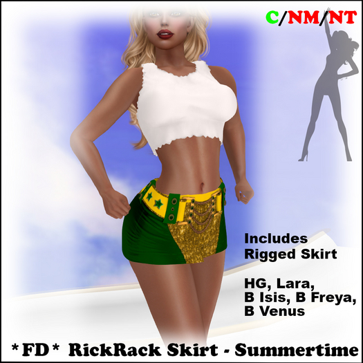 *FD* RickRack Skirt [BOXED] Summertime