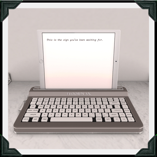 floorplan. tablet typewriter / grey [box]