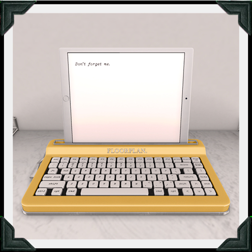 floorplan. tablet typewriter / butter [box]