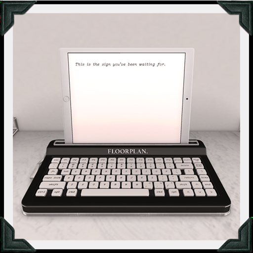 floorplan. tablet typewriter / ink [box]