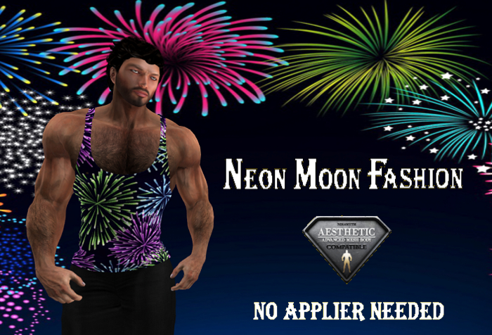 Aesthetic Tank Top fireworks tri color