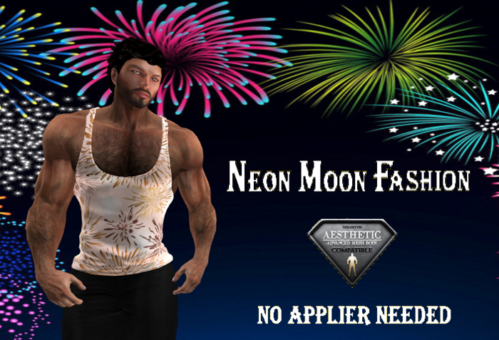 Aesthetic Tank Top fireworks beige