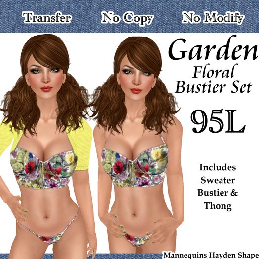 Short & Sweet Garden Bustier Set
