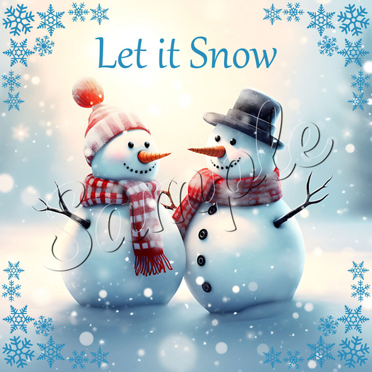 Let it Snow Card Poster 3B