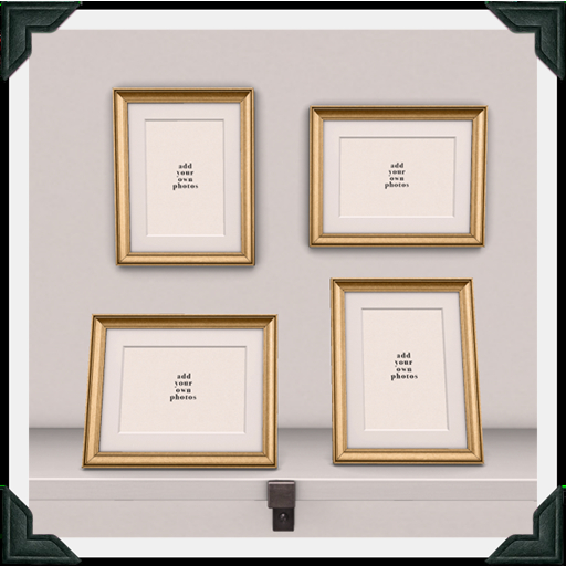 floorplan. metallic frame SET / gold [box]