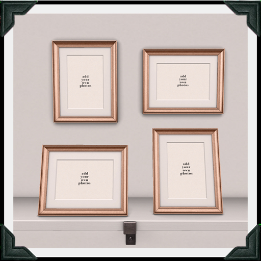 floorplan. metallic frame SET / rose-gold [box]