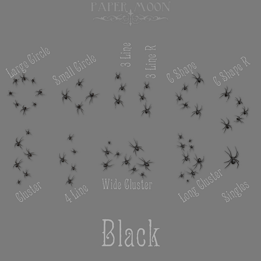 *pm* Crawling Spiders: Black
