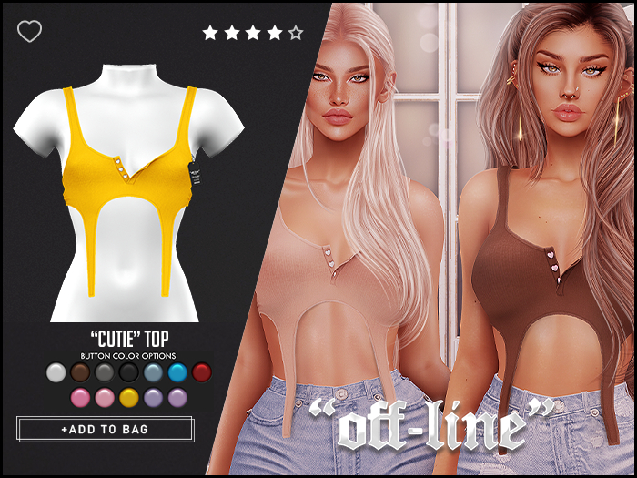 "Off-Line" x "Cutie" Top / Star