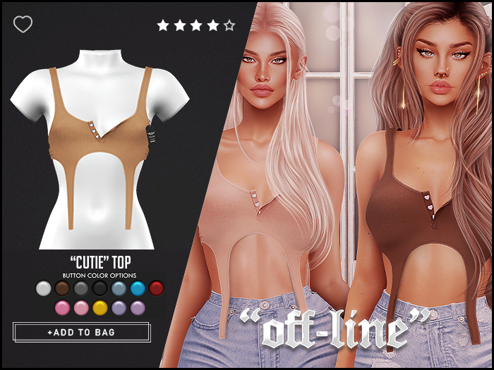 "Off-Line" x "Cutie" Top / Rust