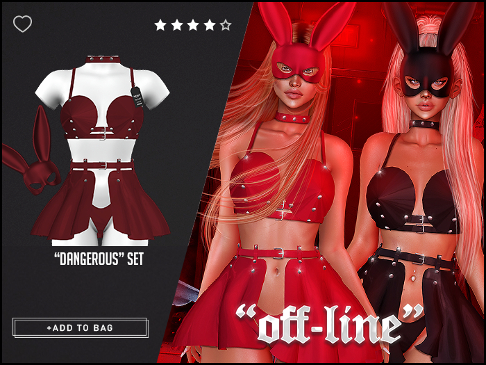 "Off-Line" x "Dangerous" Set / Oxblood