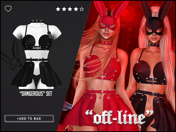 "Off-Line" x "Dangerous" Set / Black