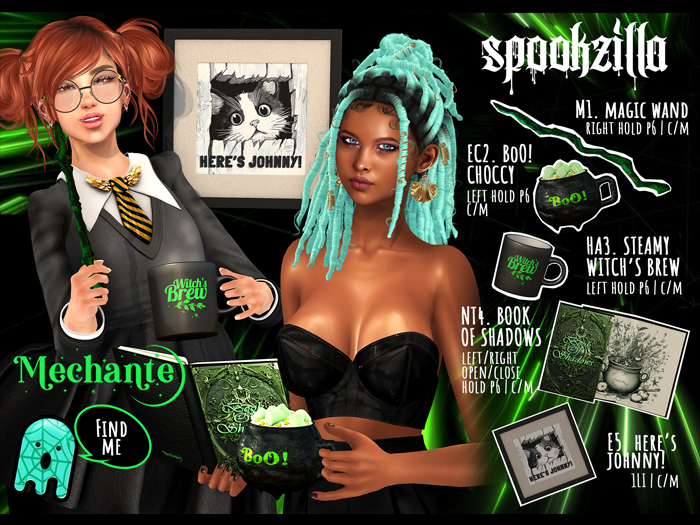 [Mechante] Spookzilla Witch Pack