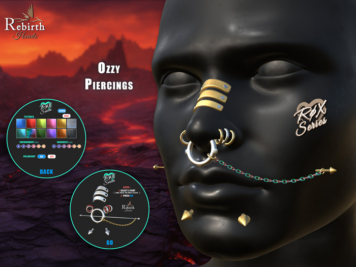 Rebirth RoX Add-ons ~ Ozzy Piercings