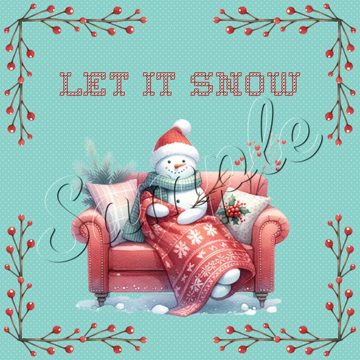 Let It Snow Card Poster 4B