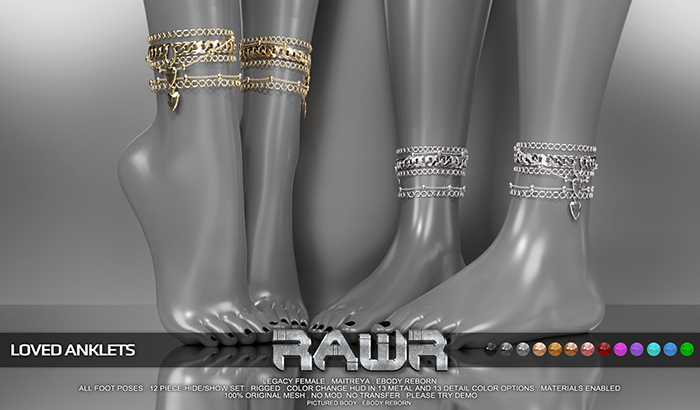 RAWR! Loved Anklets (add me)
