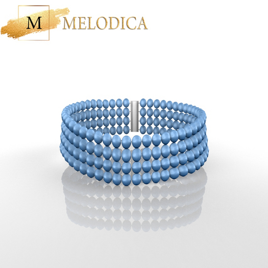 Blue Pearl Necklace