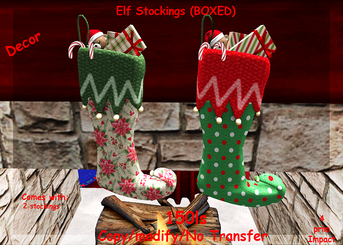 Elf Stockings (BOXED)