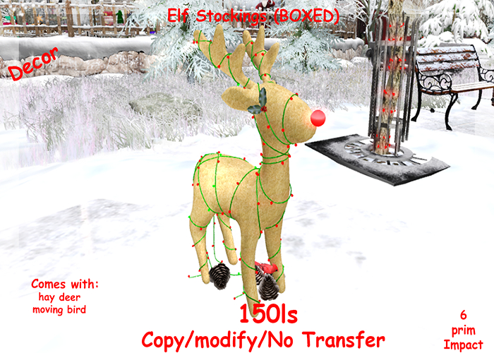 Christmas Rudolph Hay Reindeer (BOXED)