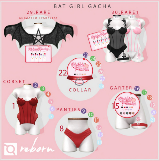 29. Kokoro Peachu - Bat Girl Wings RARE