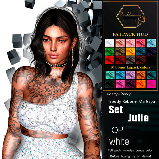 *BRILLANCIA* - Set Julia  top white