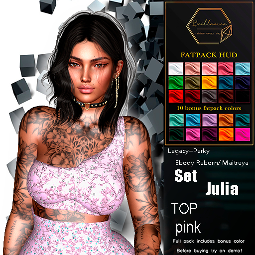 *BRILLANCIA* - Set Julia  top pink