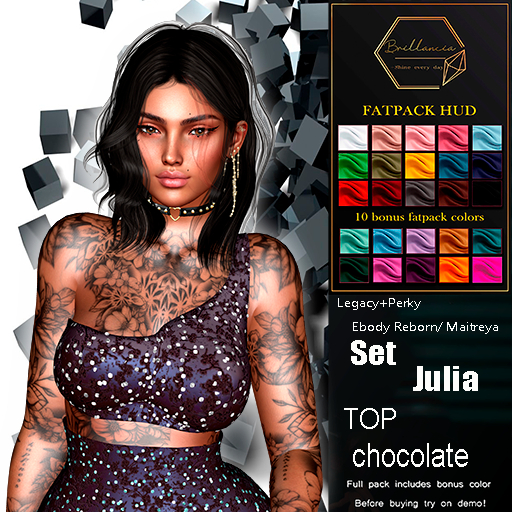 *BRILLANCIA* - Set Julia  top chocolate