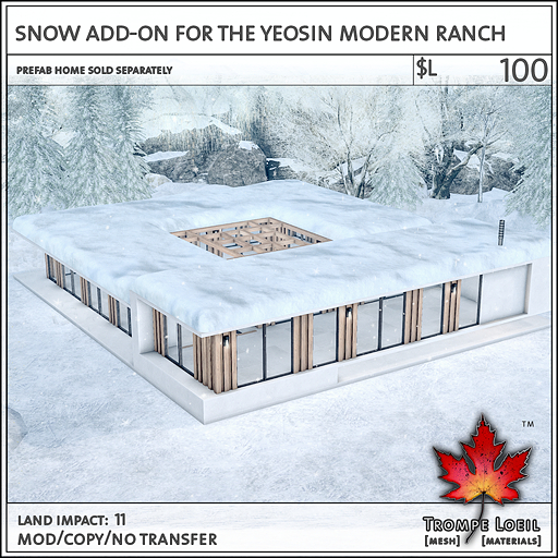 Trompe Loeil - Snow Add-On for the Yeosin Modern Ranch [mesh]