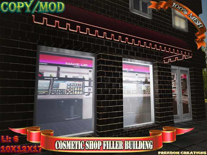 Cosmetic shop filler building-Freedom creations
