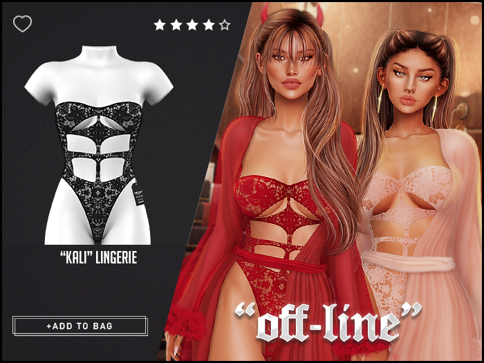 "Off-Line" x "Kali" Lingerie / Black