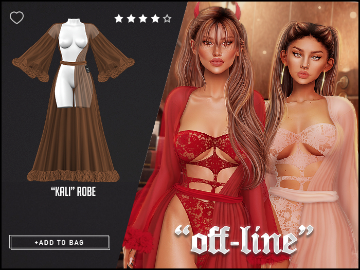 "Off-Line" x "Kali" Robe / Caramel