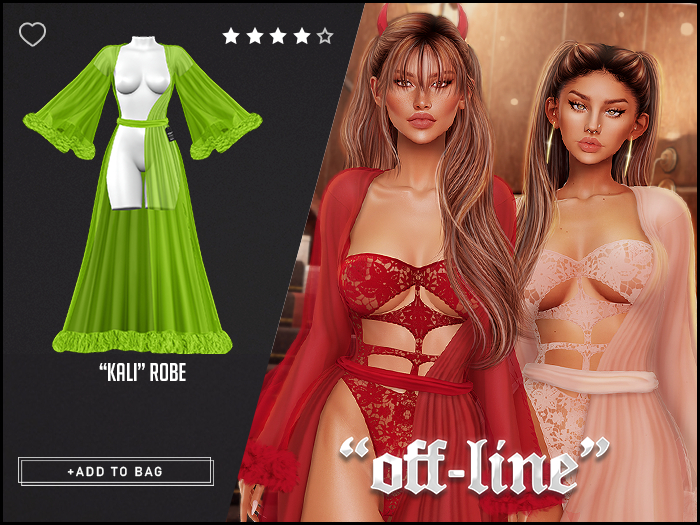 "Off-Line" x "Kali" Robe / Treuse
