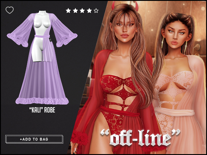 "Off-Line" x "Kali" Robe / Thistle