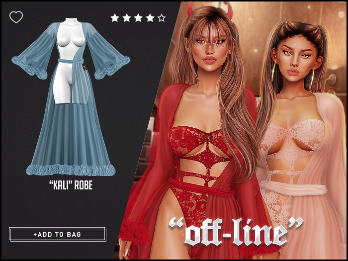 "Off-Line" x "Kali" Robe / Sky