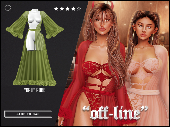 "Off-Line" x "Kali" Robe / Pistachio