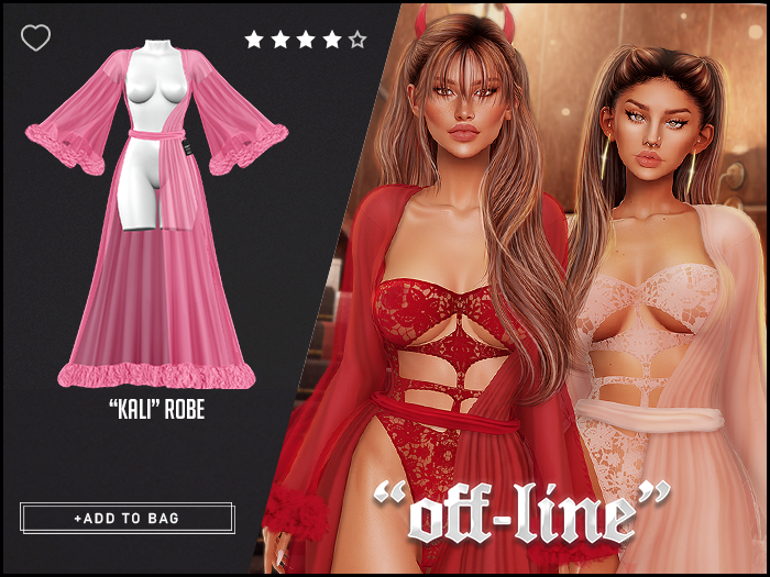 "Off-Line" x "Kali" Robe / Pinky