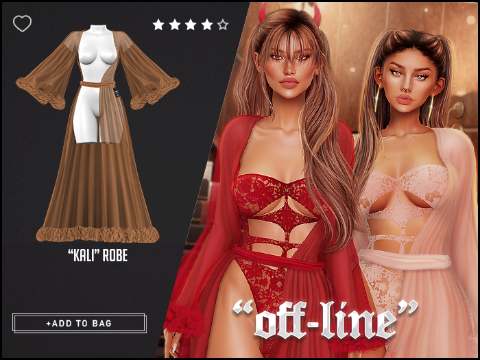 "Off-Line" x "Kali" Robe / Nude