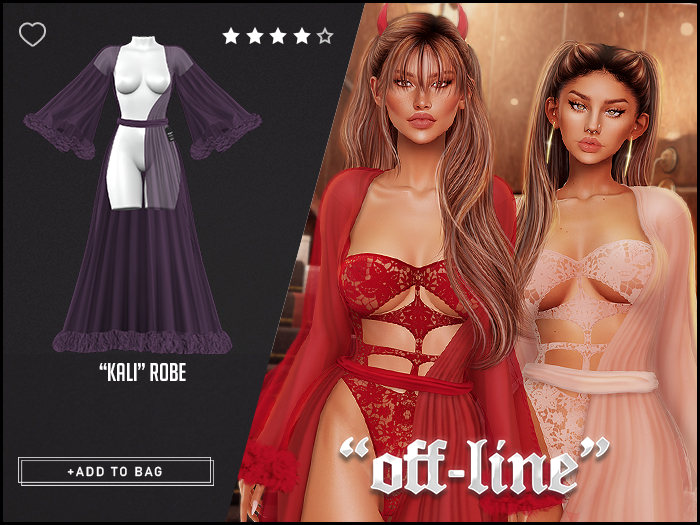"Off-Line" x "Kali" Robe / Mauve