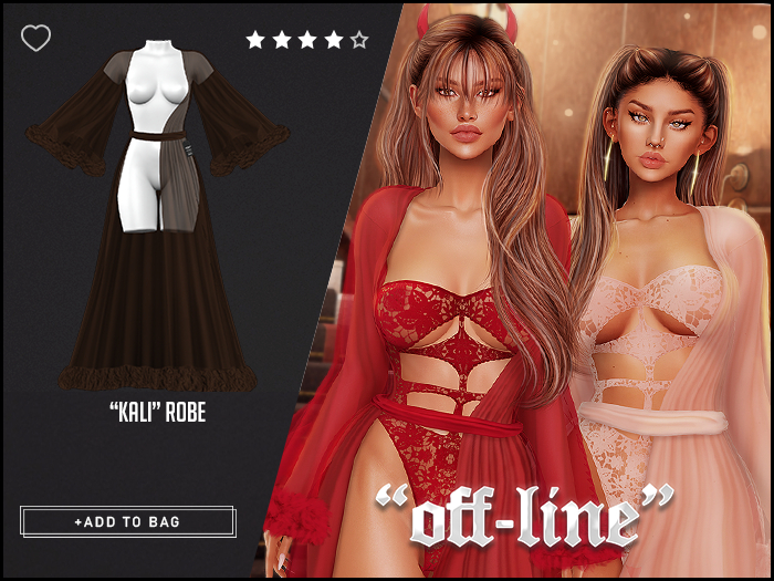 "Off-Line" x "Kali" Robe / Mahogany